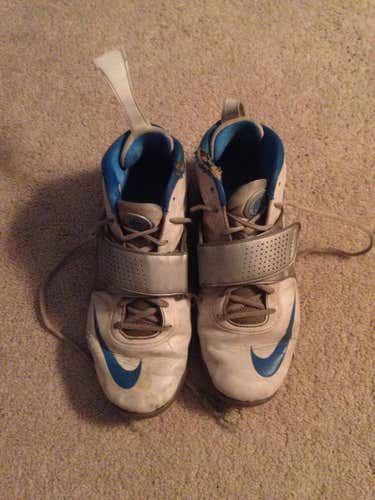 Nike Huarache 3 White Royal Turf Shoes