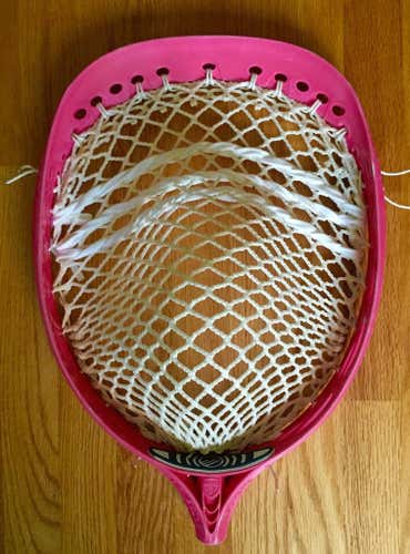 Pink Maverik Base Goalie Head New Custom Strung