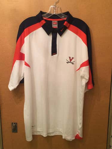 Virginia embroidered pieced Nike polo