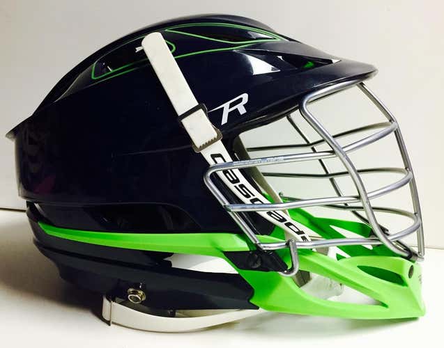 New Cascade R Navy/Green Helmet