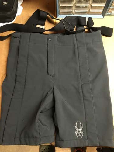 Large Spyder Mens Softshell Training Shorts: Black