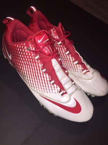 Nike Carbon Vapor speed cleats 11.5 Red/white