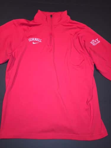 Nike Team Issued Cornell 1/4 Zip Large Red