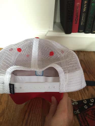 3D lacrosse firetruck red brand new adjustable hat