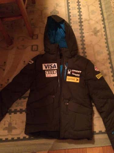 Black US Ski Team Medium Puffy Jacket