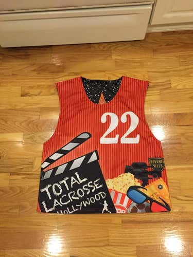 Total Lacrosse Hollywood team reversible pinnie