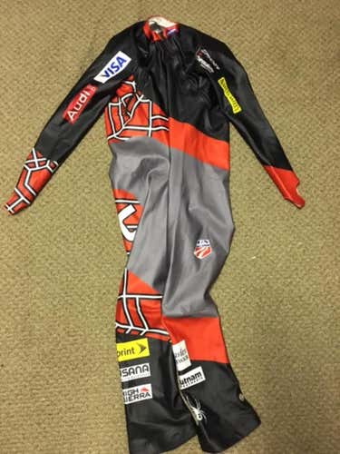 US Ski Team Spyder Front Zip Downhill Suit large