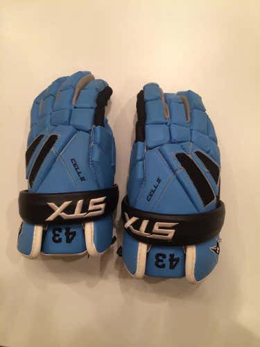 Blue and Black JHU Cell 2 gloves