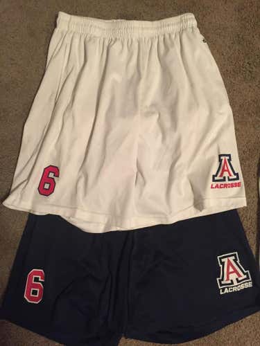 Blue and White practice shorts