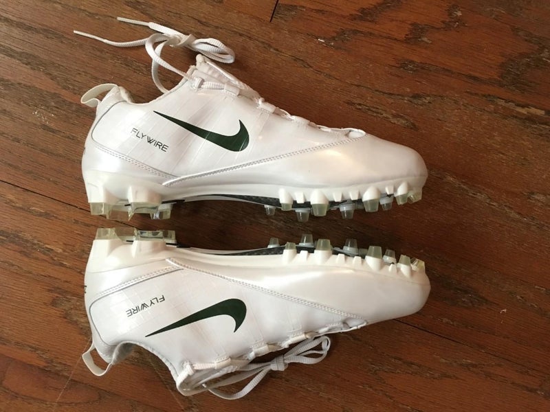 BN/OG White/wh/green Nike Vapor Carbon Cleats-10.5 (Custom/Rare)