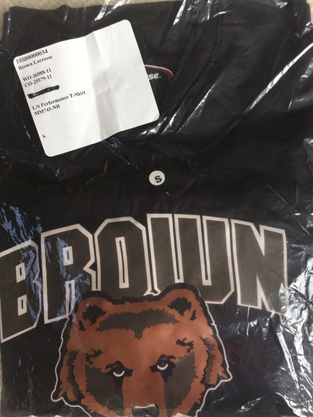 Brown Lacrosse Boathouse L/S Performance T-shirt, Size Adult Small