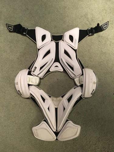 White STX Assault Shoulder Pads