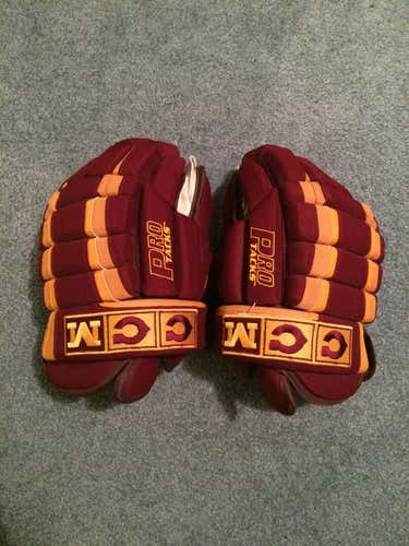 CCM Pro Tacks Maroon/Gold Gloves