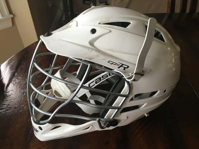 Cascade CPX-R Helmet White w/ chrome mask