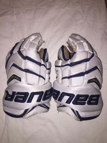 14" Bauer Supreme TotalOne NXG Gloves White/Navy