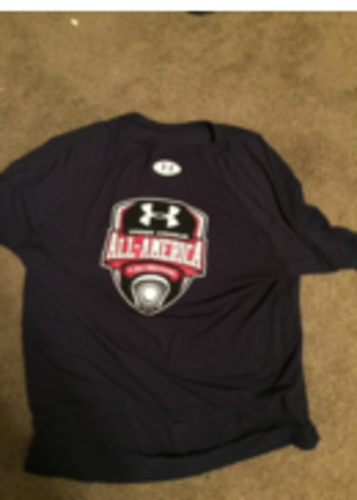 Blue Underarmour workout shirt