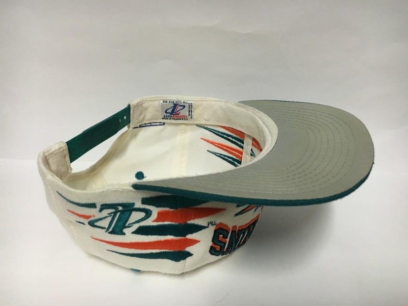 Vintage 1990s NFL Miami Dolphins Logo Athletics Diamond Cut Snapback H