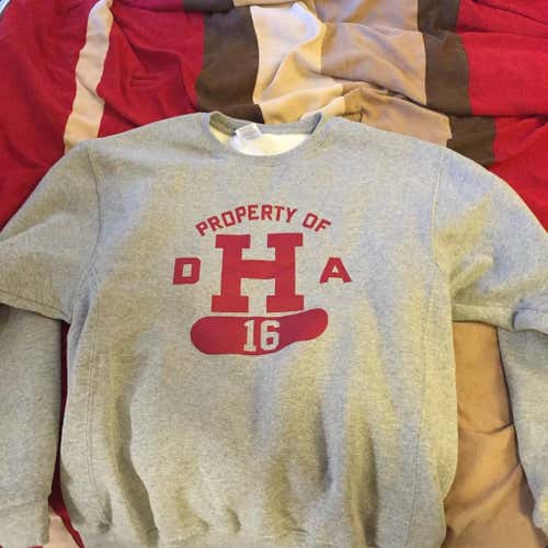 Harvard Hockey 2016 Team Issued Warm Up Crew Neck Sweatshirt