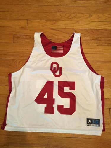 University of Oklahoma lacrosse practice jersey/pinnie/pinny