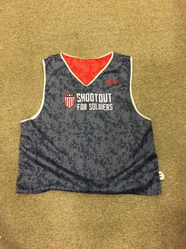 Shootout for Soldiers 2015 blue and red reversible event jersey