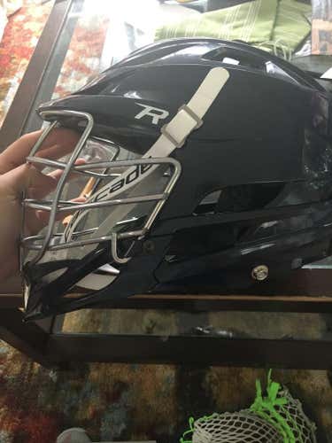 Navy R with Chrome Facemask