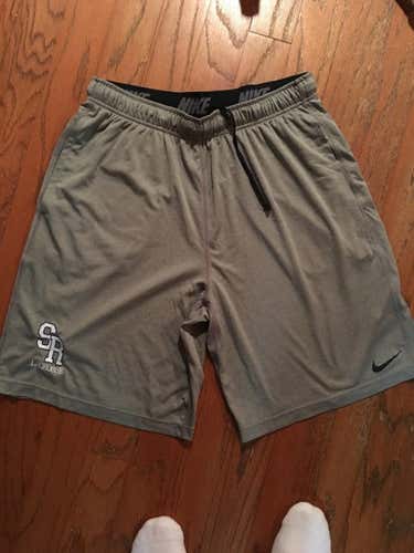 BN Grey Nike Drifit Shorts (Team-Issued SR Lacrosse) XL w/ pockets