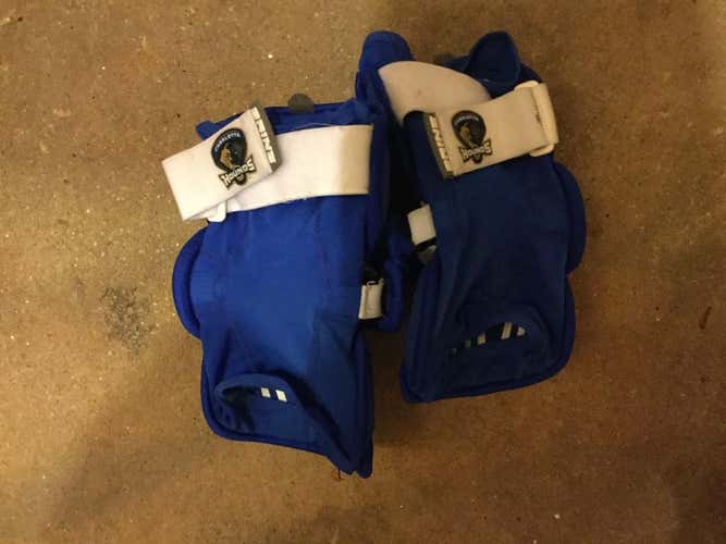 White and Blue King Charlotte Hounds Elbow Pads
