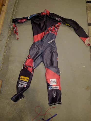 US Ski Team Padded spyder GS suit size XL tear at waist