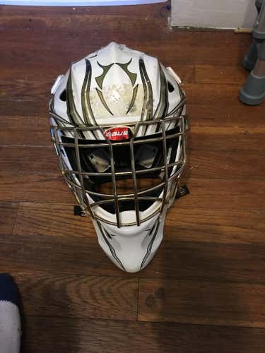 White Bauer Goalie helmet