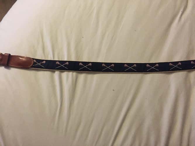 Navy lacrosse belt