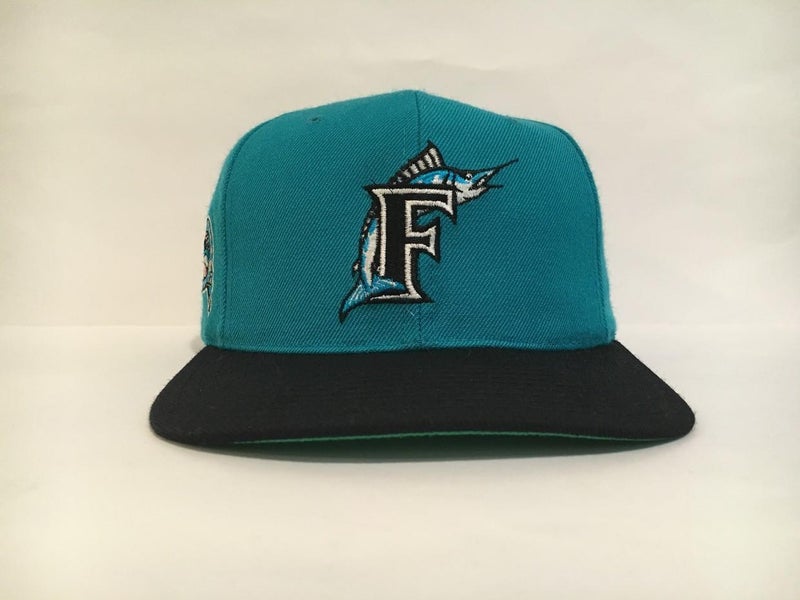 Vintage Florida Marlins Blockhead Snapback American Needle Wool