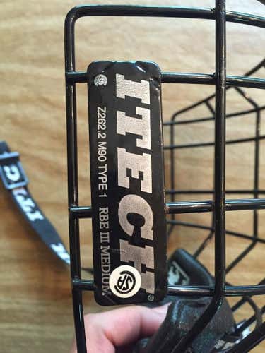 Used Itech RBE III Medium Black Hockey Cage