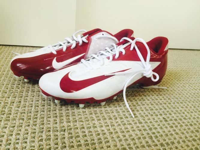 Men's Nike Cleats- Red and White