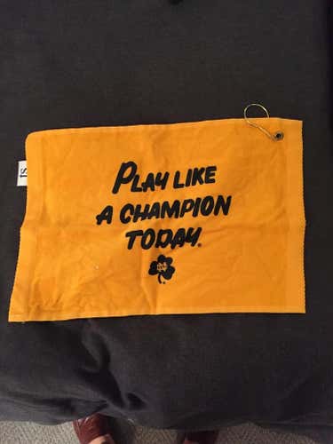 Notre Dame "Play Like a Champion Today" golf towel