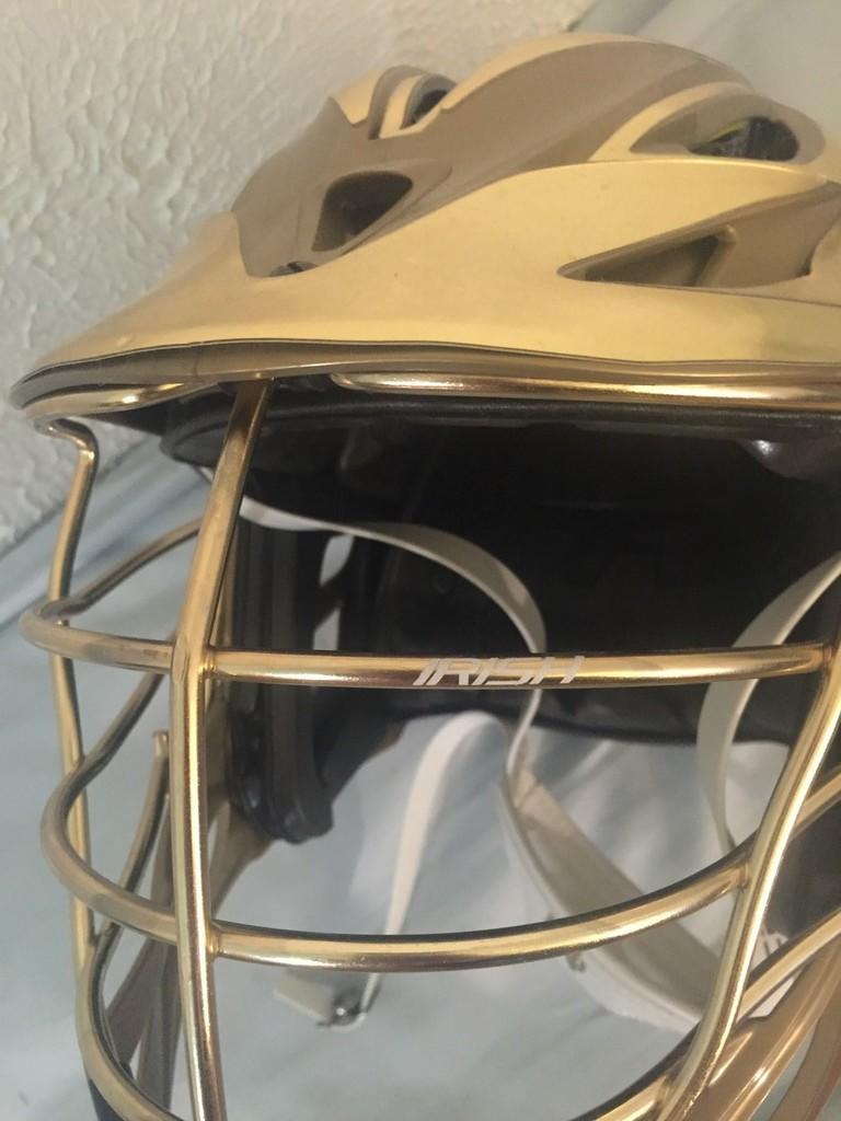 notre dame lacrosse helmet for sale