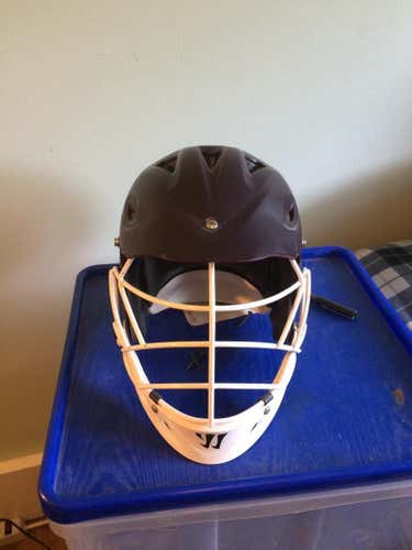 Springfield College Matte maroon Warrior TII w/ white face mask