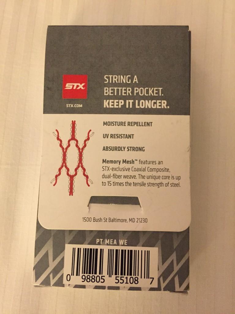 STX Memory Mesh Lacrosse Stringing Kit - Thumbnail 2