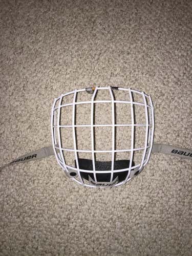 Bauer White hockey cage