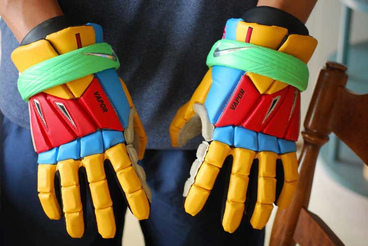 nike vapor custom lacrosse gloves size 13