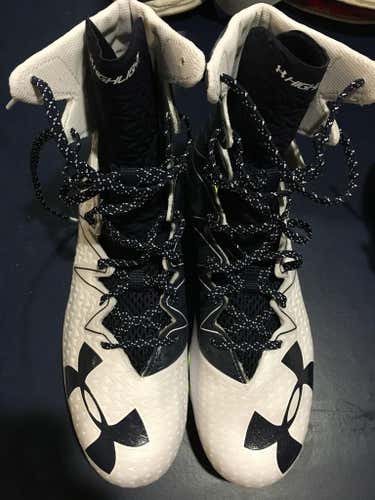 Yale Blue and White Under Armour Highlight Cleats