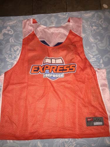 Long Island Express Orange and White pinnie