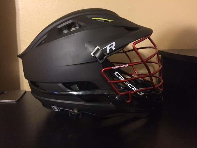 Matte Black R with Red face mask BN