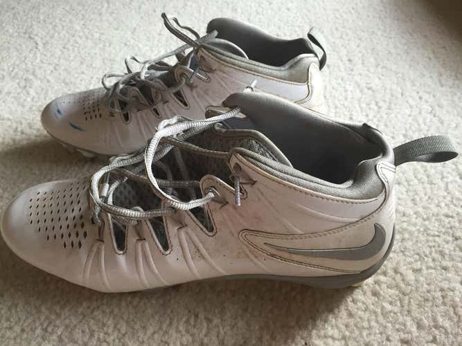 Nike Huarache IV Cleats (White Size 10.5)