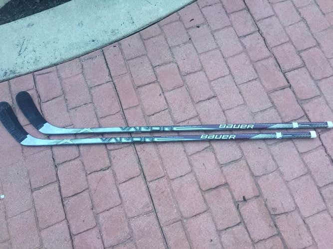 2 Pack Bauer Vapor 1x Pro Stock Custom Hockey Sticks RH p92 95 flex