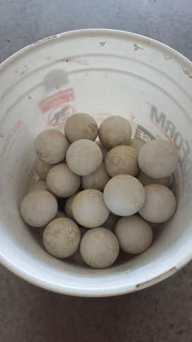 White blue balls lacrosse balls