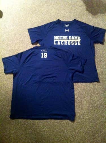 Notre Dame 2016 team issue shirt. Under Armour heat gear, men's large.