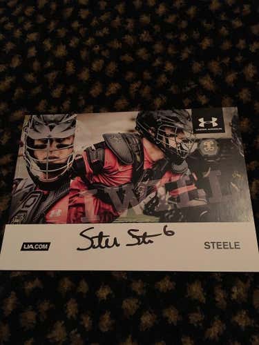 Steele Stanwick Autograph