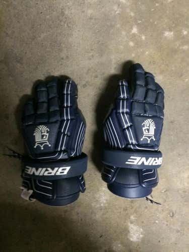 Brine navy lacrosse gloves