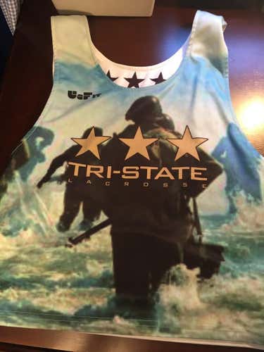 Reversible Tri-State Lacrosse War at the Shore Pinnie