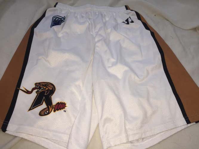 Rochester Rattlers white game shorts